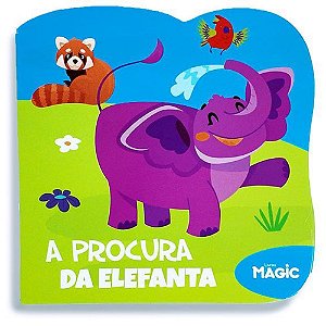 Livro Infantil Ilustrado Recortado Procura da Elefanta