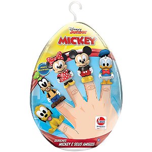 OVO com Brinquedo Mickey e Seus Amigos Médio Dedoches Turma do Mickey