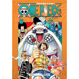 Livro Mangá ONE Piece 3 em 1 Nº 06