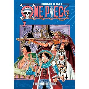 Livro Mangá ONE Piece 3 em 1 Nº 07