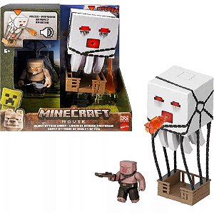 Boneco e Personagem Minecraft Filme THE BIG ONE 8CM com Cena Recriável