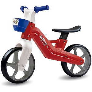 Bicicleta Infantil Balance Bike Vermelha com Rodas Emborrachadas