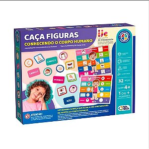 Brinquedo Pedagógico CAÇA-FIGURA Corpo Humano com 32 Peças