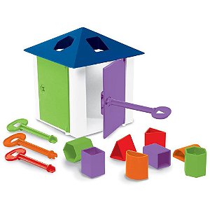 Brinquedo para Bebê Casa das Chaves com Formas Geométricas