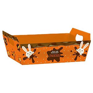 Cesta de Papel Chocolatier P 21,5X8X15CM Pacote com 4