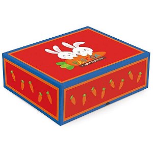 Cesta de Papel Caixa Alegria 27X19,5X9CM Pacote com 10 Unidades