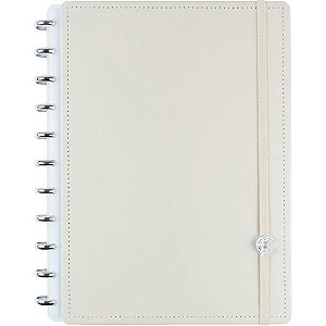 Caderno Inteligente Grande Latte 80 Folhas com Discos Removíveis