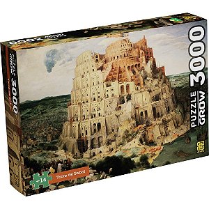 QUEBRA-CABEÇA Cartonado Torre de Babel 3000 Peças