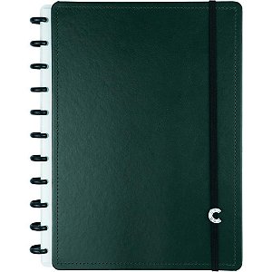 Caderno Inteligente Grande G+ DARK Green com 140 Folhas e Acessórios