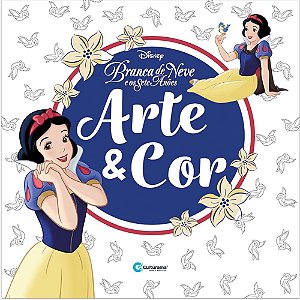 Livro Infantil de Colorir ARTE e COR Branca de Neve 39 Páginas