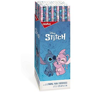 Papel de Presente 100X70CM STITCH Display com 100 Folhas
