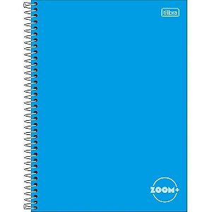 Caderno 01X1 Capa Dura Zoom+ 96 Folhas Azul Pacote com 4