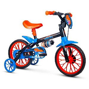 Bicicleta Infantil ARO 12 Caloi Power REX com Garrafinha e Plaquinha