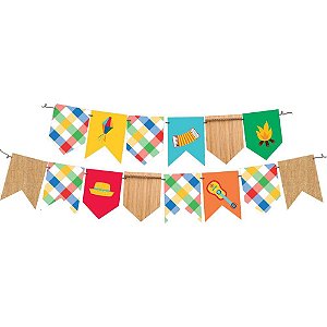 Faixa Decorativa de Bandeirinhas para Festa Junina 1