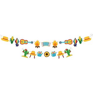 Faixa Decorativa com Figuras para Festa Junina