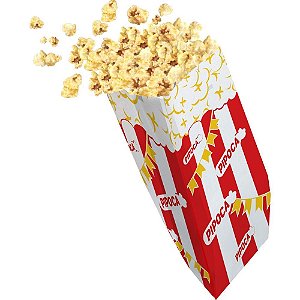 Saquinho para Pipoca Festa Junina Pacote com 50 Unidades