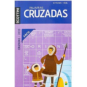 Livro de Atividades Palavras Cruzadas Nº2033 32 Páginas Pacote com 10
