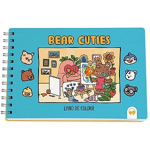 Livro de Colorir Bear Cuties 64 Páginas Capa Dura 150G 15X21CM