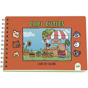 Livro de Colorir Capi Cuties 64 Páginas Capa Dura 150G 15X21CM