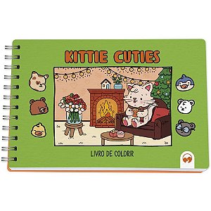 Livro de Colorir Kittie Cuties 64 Páginas Capa Dura 150G 15X21CM