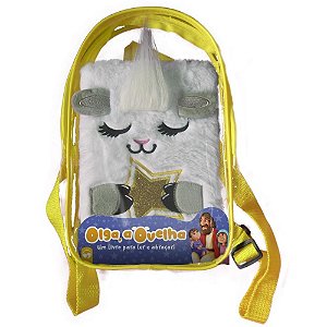 Livro Infantil Ilustrado Pelúcia com Mochila Ovelha 19X30CM