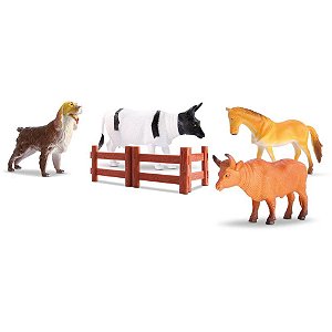 Miniatura Colecionável KIT Animais da Fazenda