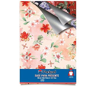 Saco Metalizado 50X70CM Feminino Sortido Pacote com 50 Unidades
