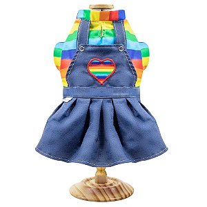 Ref: 961 Vestido Arco-íris (8T2J73VLW)