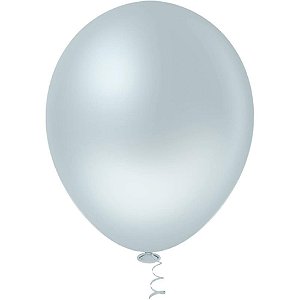 Balão 5 Polegadas Liso Azul CANDY Pacote com 50 Unidades