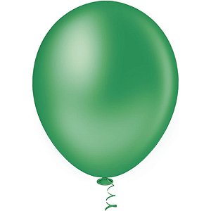 Balão 16 Liso Verde Pacote com 12 Unidades