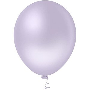 Balão 16 Polegadas Liso Lilás CANDY Pacote com 12 Unidades
