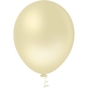 Balão 16 Polegadas Liso Amarelo CANDY Pacote com 12 Unidades