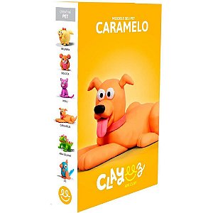 Massa para Modelar Criativa Clayeez PET Caramelo 38G