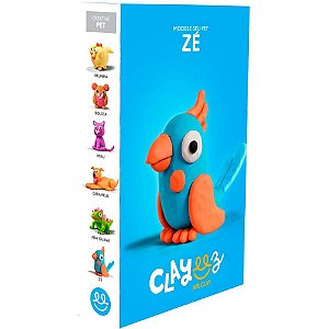 Massa para Modelar Clayeez Criativa Pássaro ZÉ 38G com Tutorial