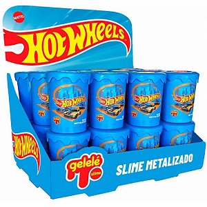 Slime HOT Wheels Gelelé Pote 180G Display com 24 Unidades