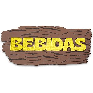 Artigo para Decoração EVA Junino Bebidas 57X24CM