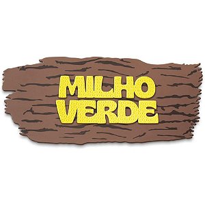 Painel de Decoração Junina em EVA Milho Verde 57X24CM Colorido