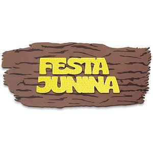 Painel Decorativo EVA Junino 57X24CM para Festa Junina