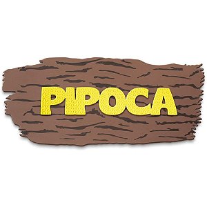 Artigo para Decoração EVA Junino Pipoca 57X24CM Painel Temático