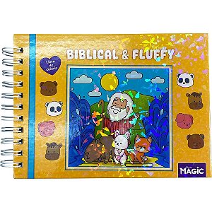 Livro de Colorir Biblical AND FLUFFY Capa Dura 96 Páginas com CD – 23X16CM