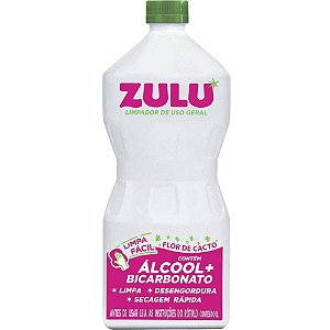 álcool Zulu FLOR de Cacto com Bica 1L Caixa com 12 Unidades