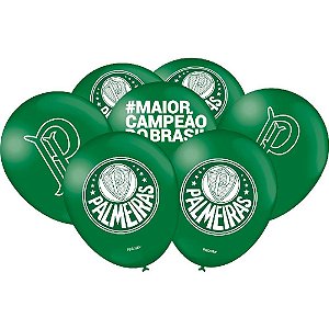 Balão 9 Polegadas Decorado Palmeiras 2023 Pacote com 25 Unidades