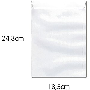 Envelope Saco Branco 185X248MM 90G OF 24 Caixa com 250 Unidades