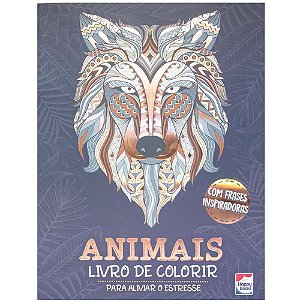Livro de Colorir Colorir e Imaginar: Animais 32 Páginas
