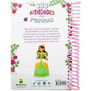 Livro Infantil de Colorir 333 Atividades Especial Menina com 168 Páginas