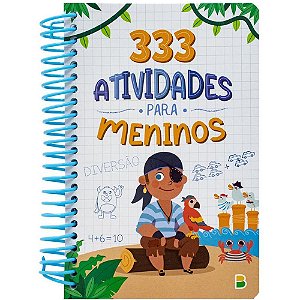 Livro Infantil de Colorir 333 Atividades Especial Menino 168 Páginas