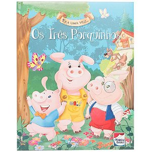 Livro Infantil Ilustrado os TRÊS Porquinhos 22X28CM com 26 Páginas