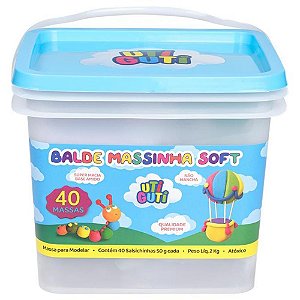 Massa para Modelar Utiguti Balde com 40 Unidades 50G (sortido)