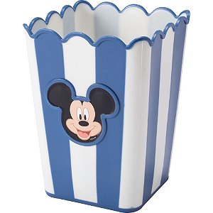 Balde para Pipoca Mickey Quadrado Azul 1,5 Litros BPA Free