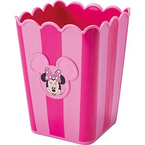 Balde para Pipoca Minnie Quadrado Rosa 1,5 Litros